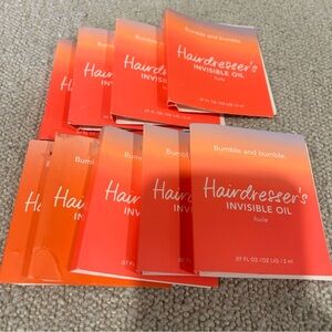 Bundle of 9 Bumble & bumble Hairdressers Invisible Oil Samples